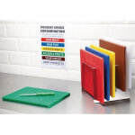 Planche � d�couper professionnelle poly�thyl�ne bleue - 229 x 305 mm - hygiplas