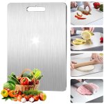 Planche  dcouper en titane, 316 planche de  decouper en acier inoxydable, titan cutting board double ...