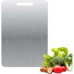 Planche  dcouper en titane - double face en acier inoxydable - sans bpa - pour la cuisine, la viande, ...