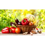 Planche  dcouper en verre 52 x 30 cm, lgumes