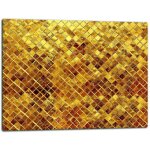 Planche  dcouper en verre 52 x 40 cm, dore