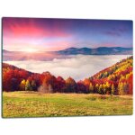 Planche � d�couper en verre 52 x 40 cm paysage