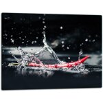 Planche  dcouper en verre 52 x 40 cm, piments