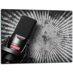 Planche  dcouper en verre 52x40 microphone