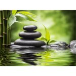 Planche � d�couper en verre tremp� 30 x 22 cm en bambou