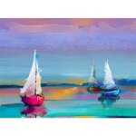 Planche � d�couper en verre tremp� 30 x 22 cm, bateau