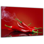 Planche � d�couper en verre tremp� 30 x 22 cm chili