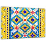 Planche � d�couper en verre tremp� 30x22 mosa�que