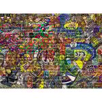 Planche � d�couper en verre tremp� 30x22 mosa�que