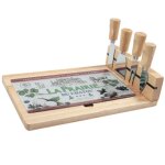 Planche  fromage carte de france avec 4 couteaux