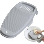 Planche � laver pour v�tements, planche � laver le linge � main en plastique antid�rapant, planche � ...