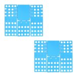 Planche � plier v�tements, lot de 2, 68 x 57 plieuse chemises plieur t - shirts flip flop, bleu