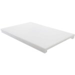 Planche vitrine 50x30x2 blanc - pehd 500 - mat�riel chr pro