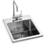 Planet - evier inox encastrable inlav40 + couvercle Planet - evier inox encastrable inlav40 + couvercle