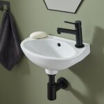Planetebain - lave mains de forme classique blanc