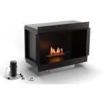 Planika - senso - cheminée automatique au bioéthanol avec technologie bev dans un boîtier noir Planika - senso - cheminée automatique au bioéthanol avec technologie bev dans un boîtier noir