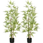 Plante artificielle bambou arbre artificiel hauteur 120 cm avec pot, d�coration interieur, tr�s r�aliste ...
