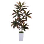 Plante artificielle avec pot dracaena 150 cm - plante tropicale yucca artificielle avec branches et feuilles ...