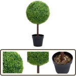 Plante de buis artificiel avec pot forme de boule vert 50 cm - plante artificielle - plante de buis - ... Plante de buis artificiel avec pot forme de boule vert 50 cm - plante artificielle - plante de buis - ...