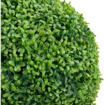 Plante de buis artificiel avec pot forme de boule vert 50 cm cfw746997