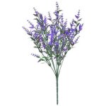Plante fleurie artificielle, lot de 6 bouquets de fleurs de lavande artificielles pour d�coration d'ext�rieur ...