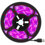 Plante led lvent la lumire de bande dc 12v ip65 plein spectre smd 5050 rouge bleu 4: 1 corde s'allume ...