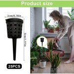 Plantes poussent paniers engrais ?25 pi�ces paniers d'engrais en maille?panier r�utilisables en plastique ...