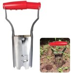 Plantoirs � bulbes, planteur de bulbes � fleurs avec mesure, trans - planteur de jardin, outils de plantation ...