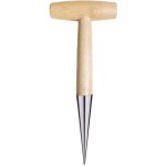 Plantoir manuel en acier inoxydable avec poign�e en bois pour semis