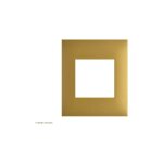 Plaque 1 poste espace evolution arnould finition: or satin�