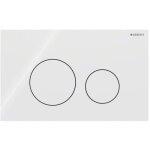 Plaque d&39actionnement ronde sigma 40 geberit 115628si1 ronde, blanc , pour double chasse, ronde