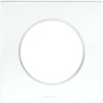 Plaque de finition 1 poste - square - blanc - 60295 - eur'ohm