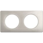 Plaque cliane 2 postes ? finition alu satin - legrand
