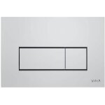 Plaque de chasse d'eau wc vitra root square, finition chrome brillant vitra 740 - 2380