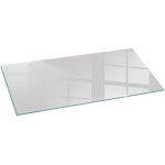 Plaque de chemin�e en verre tremp� protection du sol contre les �tincelles couleur gris 125x50 cm