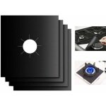 Plaque de cuisson  gaz protection d'cran, 4pcs anti - adhsif rutilisable protection cuisinire protection ...