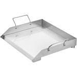 Mophorn - plaque de cuisson rectangulaire en acier inoxydable, surface plate universelle, 448 x 370 mm, ...