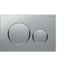 Plaque de d�clenchement double touche wc duofix sigma 20 chrom� mat geberit 115. 882. kn. 1