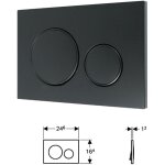 Pour plaque de dclenchement geberit sigma20 pour rinage double touche: blanc, chrom brillant (115. ...