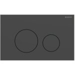 Plaque de d�clenchement ronde geberit 40 115628141 ronde, noir mat / rev�tement facile � nettoyer, pour ...