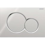 Pour plaque de d�clenchement wc geberit sigma01 chrom� brillant ? dimensions 24. 6x16. 4cm ? compatible ...