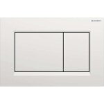 Plaque de d�clenchement wc geberit sigma20 (ex sigma30) square pour rin�agedouble touche: chrom� mat ...