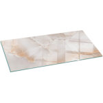 Plaque d�corative imprim�e pour chemin�e protection de sol avec impression d�corative motif pierre naturelle ...