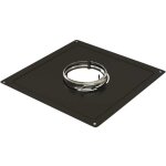 Plaque de finition carr�e - pour tubage flexible 180 mm - noir