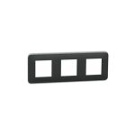 Plaque schneider unica pro 3 postes finition: anthracite