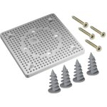 Plaque de fixation murale en polystyr�ne, ininflammable (pour raccordement au bo�tier pst60), blanche, ...