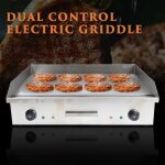 Plaque gril lectrique lisse gastrogrill plancha lectrique professionnelle plaque cuisson lectrique ...