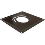 Plaque de liaison noire - pour tubage flexible 150 mm
