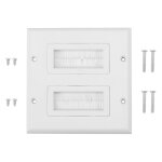 Plaque murale pour brosse, plaque murale en plastique pour câble de brosse, couvercle d'insertion de ... Plaque murale pour brosse, plaque murale en plastique pour câble de brosse, couvercle d'insertion de ...