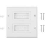 Plaque murale pour brosse, plaque murale en plastique pour câble de brosse, couvercle d'insertion de ... Plaque murale pour brosse, plaque murale en plastique pour câble de brosse, couvercle d'insertion de ...